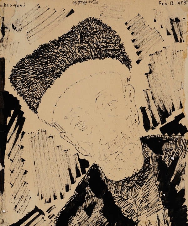 Arnold Daghani, Untitled (Rabbi)