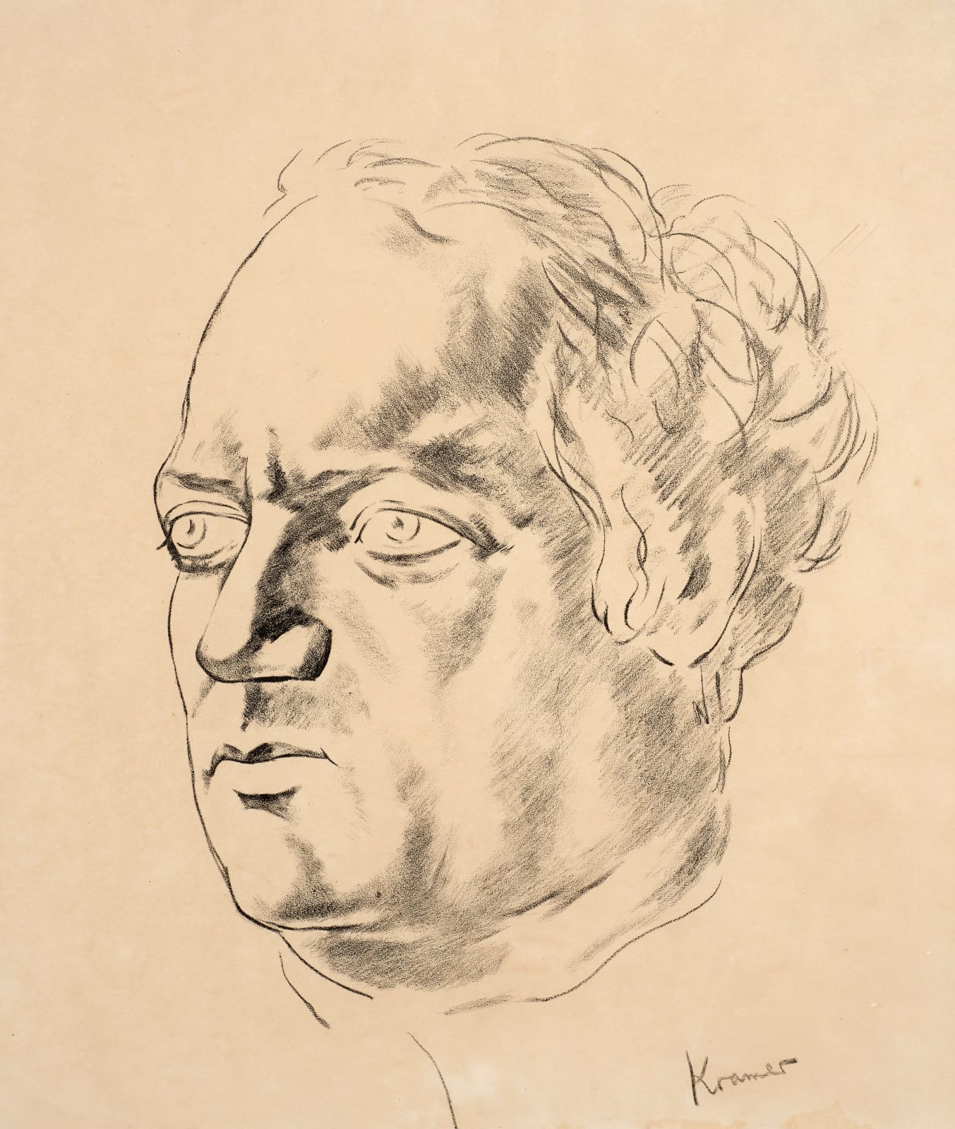 Jacob Kramer, Portrait of Jacob Epstein, 1930