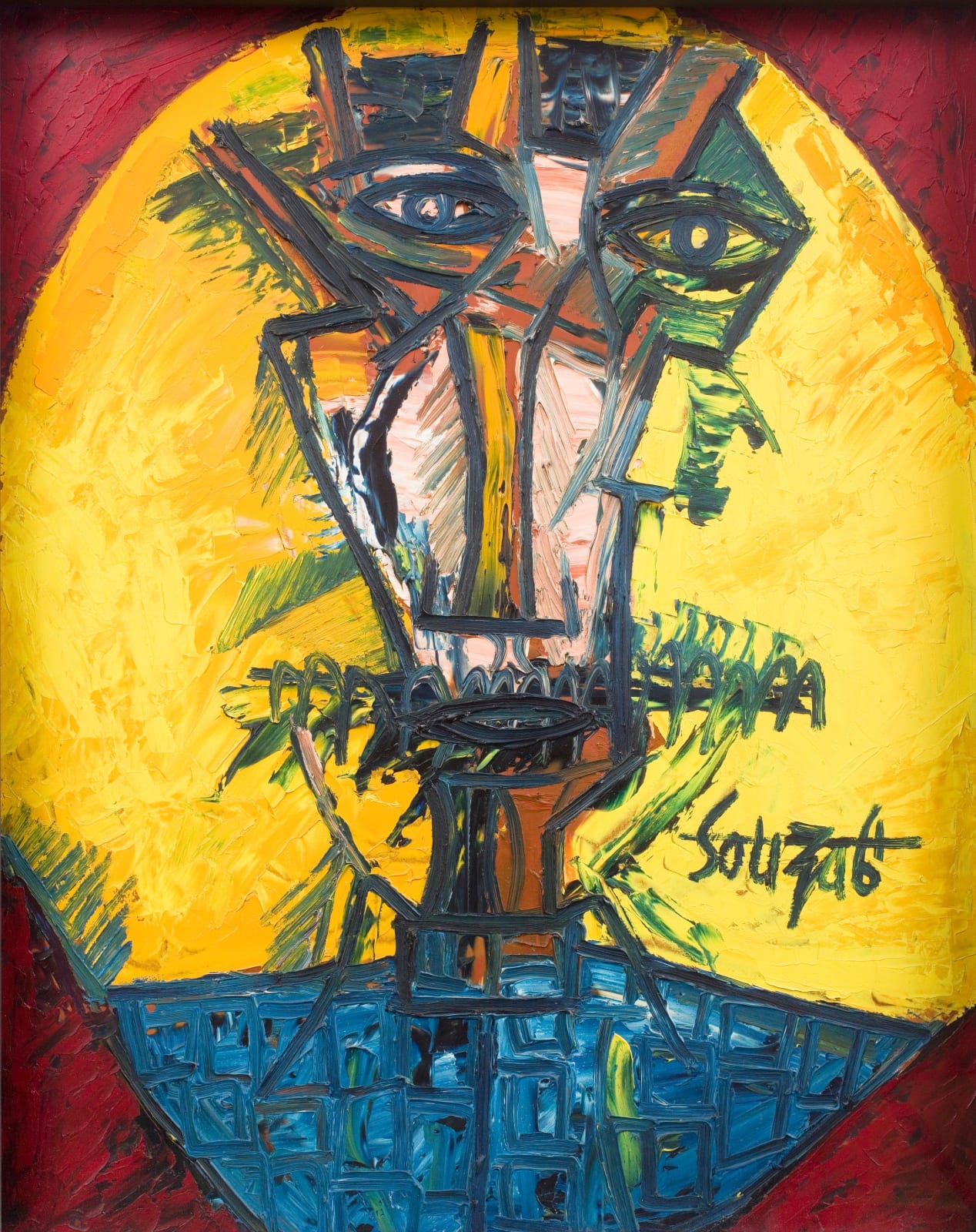 Francis Newton Souza, Self-Portrait, 1961