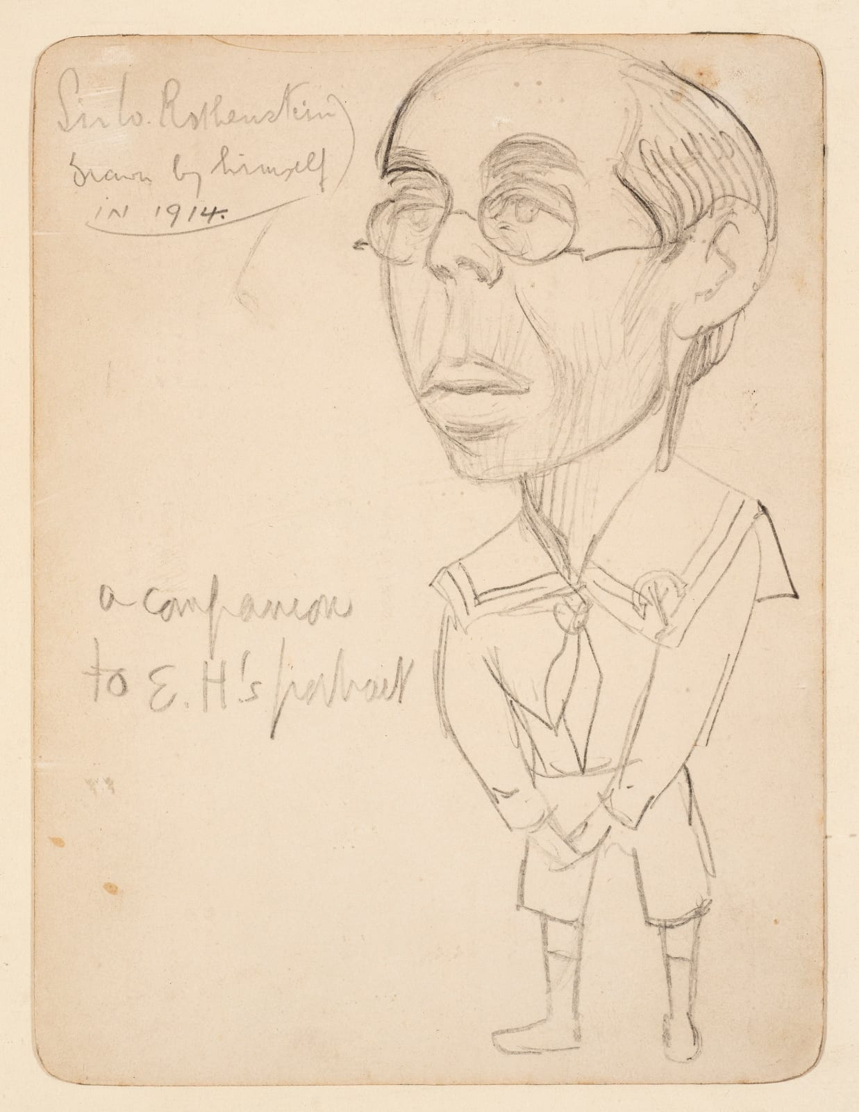William Rothenstein, Self-portrait, 1914