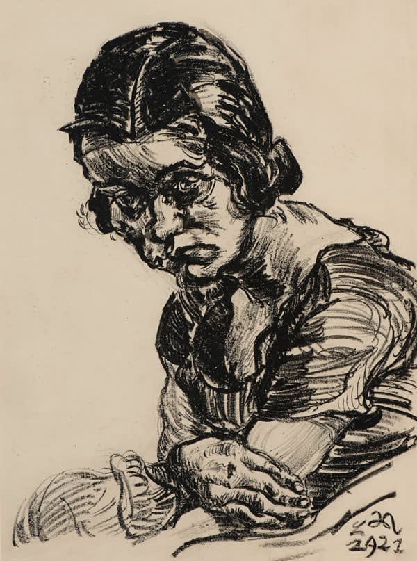 Ludwig Meidner, Portrait of a Girl