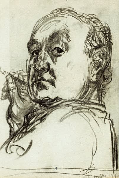 Feliks Topolski Self Portrait 1959 Ben Uri Gallery And Museum 