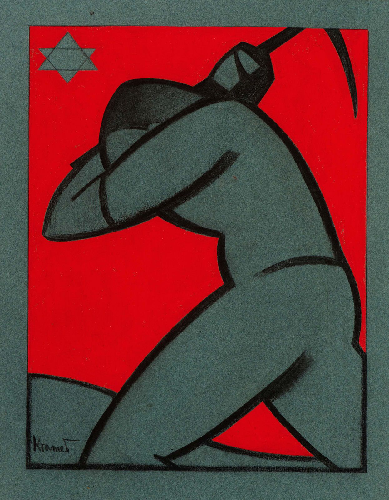 Jacob Kramer, Design for a Programme (Pioneers), c. 1920