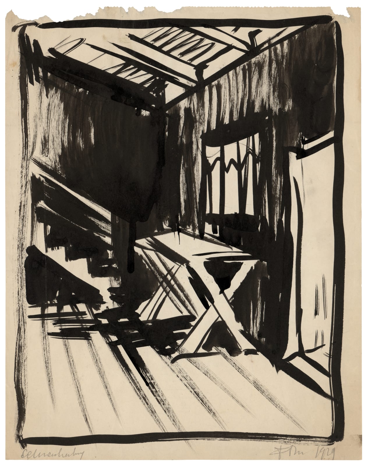 Franciszka Themerson, Interior at Schnackenburg (XI) , 1929