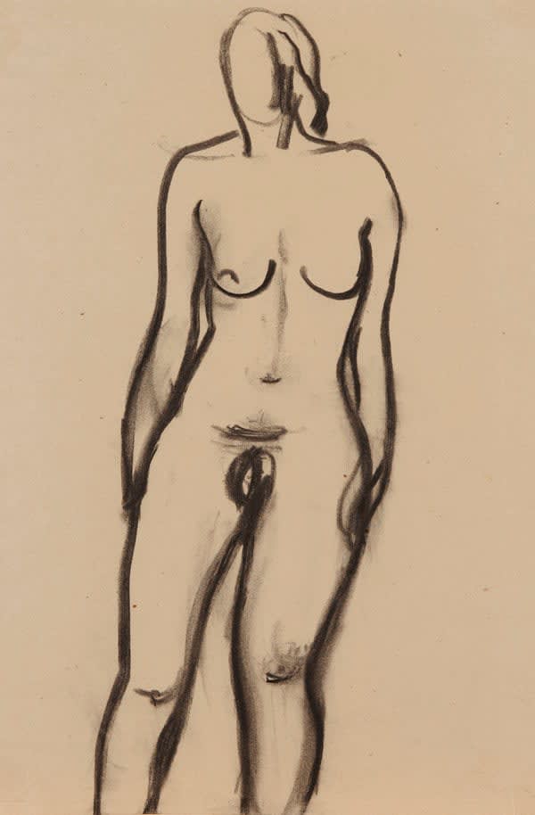 Bernard Meninsky, Standing Female Nude