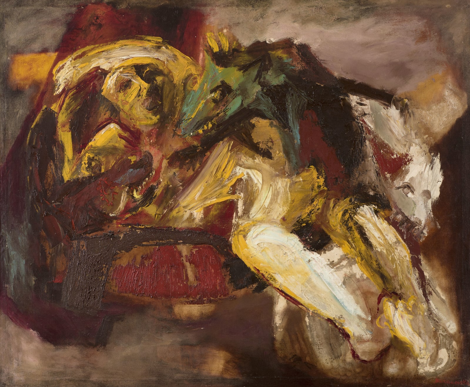 Janina Baranowska, Actaeon Devoured by his Hounds, 1968-9