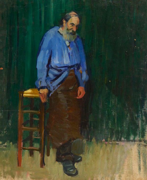 Leopold Pilichowski, The Labourer (Old Man in a Blue Smock)