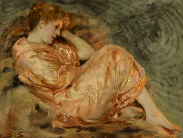 Solomon J Solomon, Reclining Woman, c. 1895
