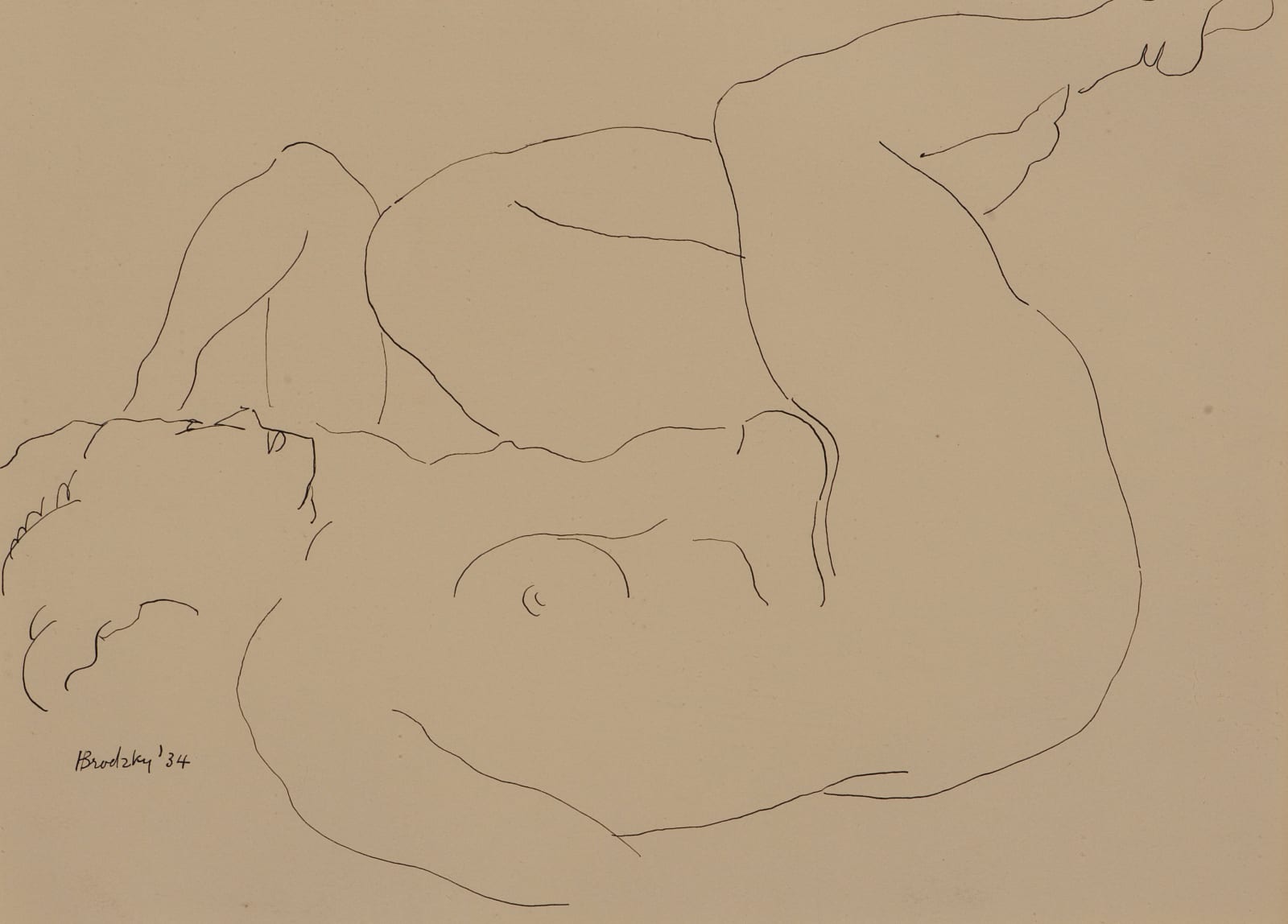 Horace Brodzky, Nude, 1934
