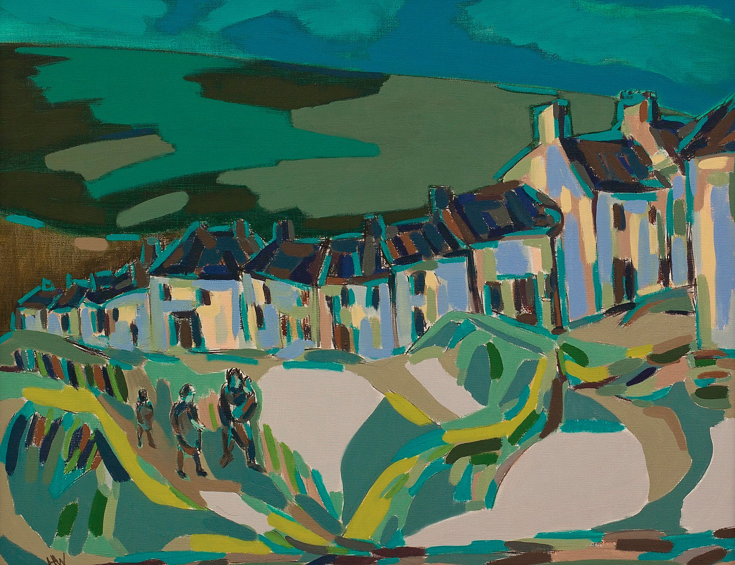 Harry Weinberger, Welsh Village (in Memory of Heinz), 1982