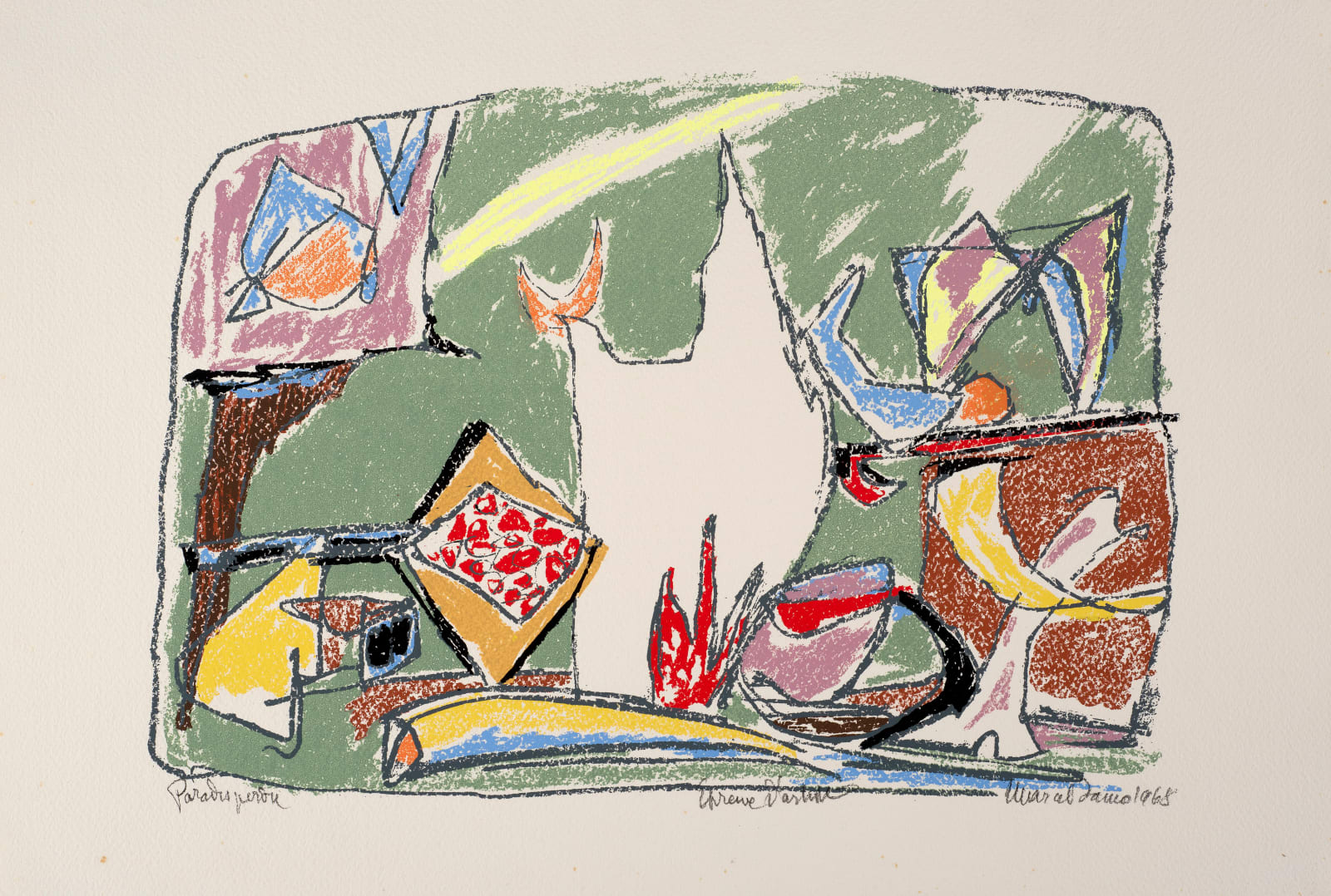 Marcel Janco, Paradis Perdu (Paradise Lost, aka Abstract Composition), 1965