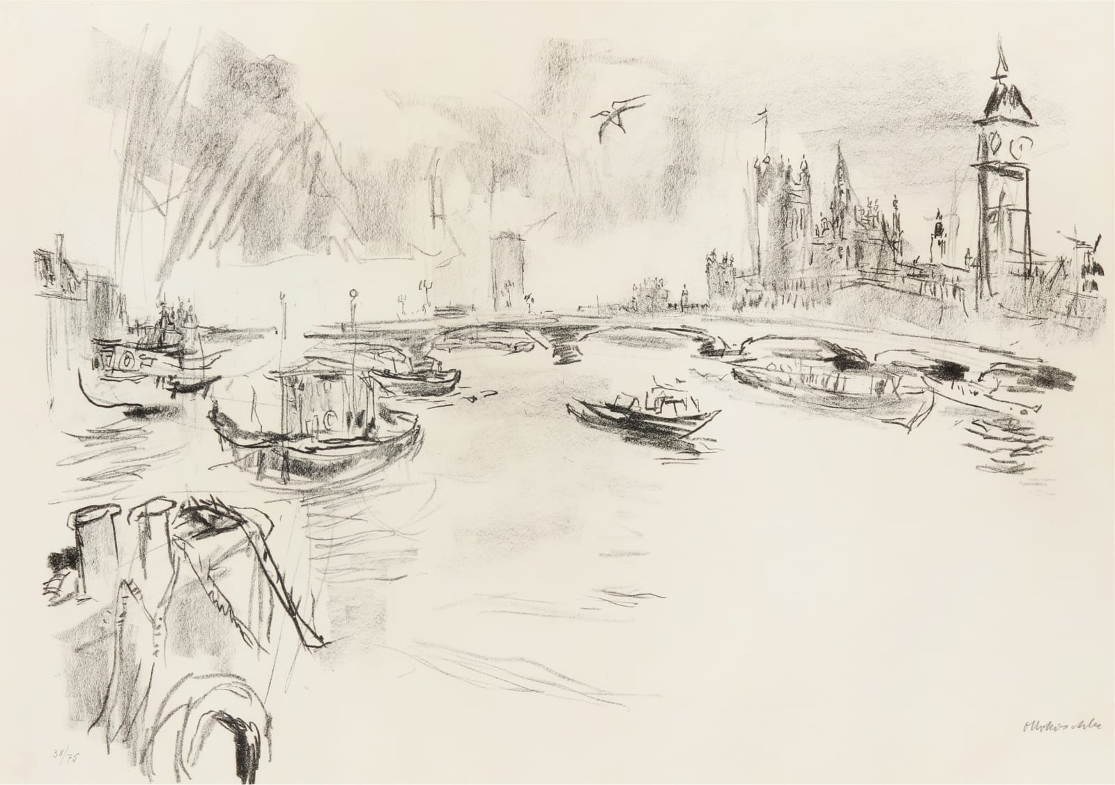 Oskar Kokoschka, Houses of Parliament, 1967