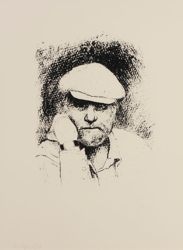 R. B. Kitaj, Self-Portrait with Cap