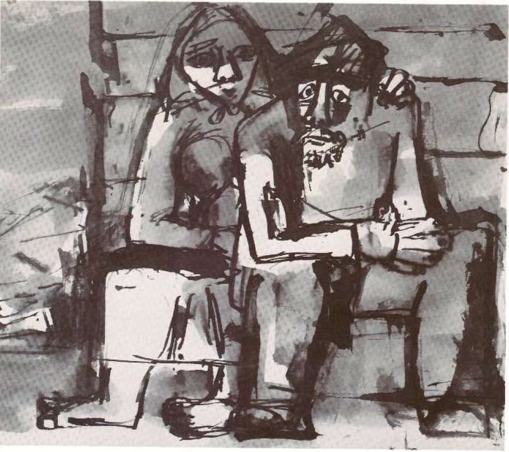 Josef Herman, After a pogrom