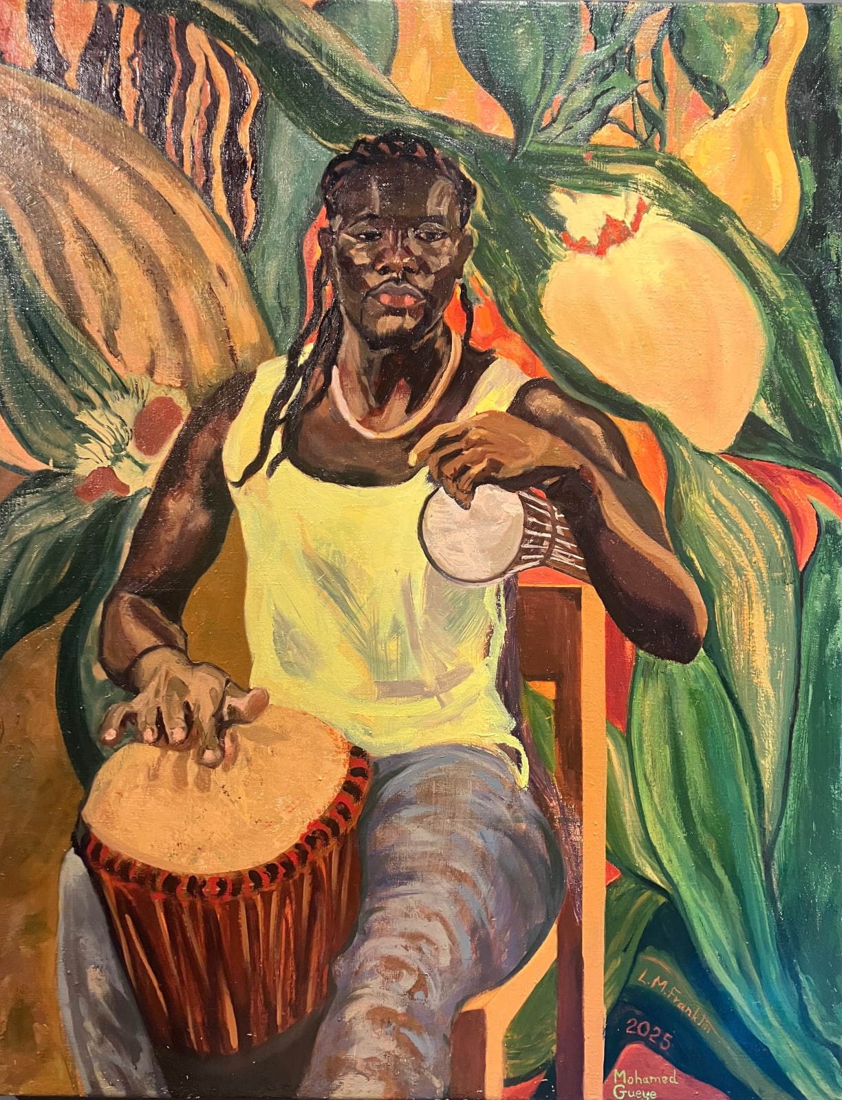 L. Michèle Franklin, Mohamed drumming, 2025