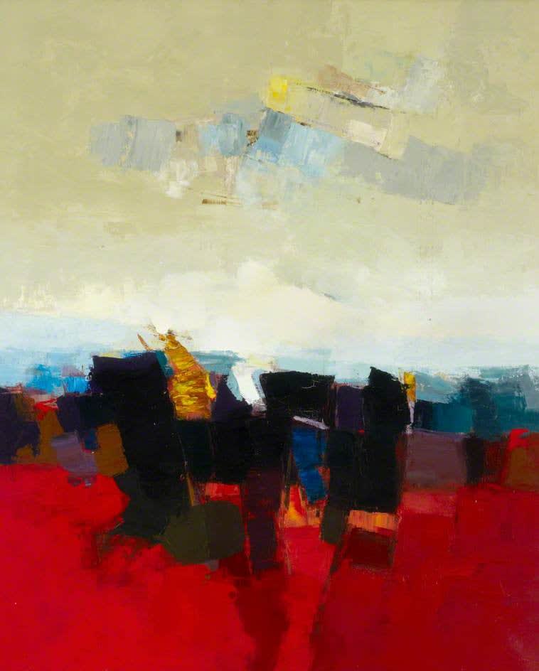 Donald Hamilton Fraser, Red Landscape, 1955