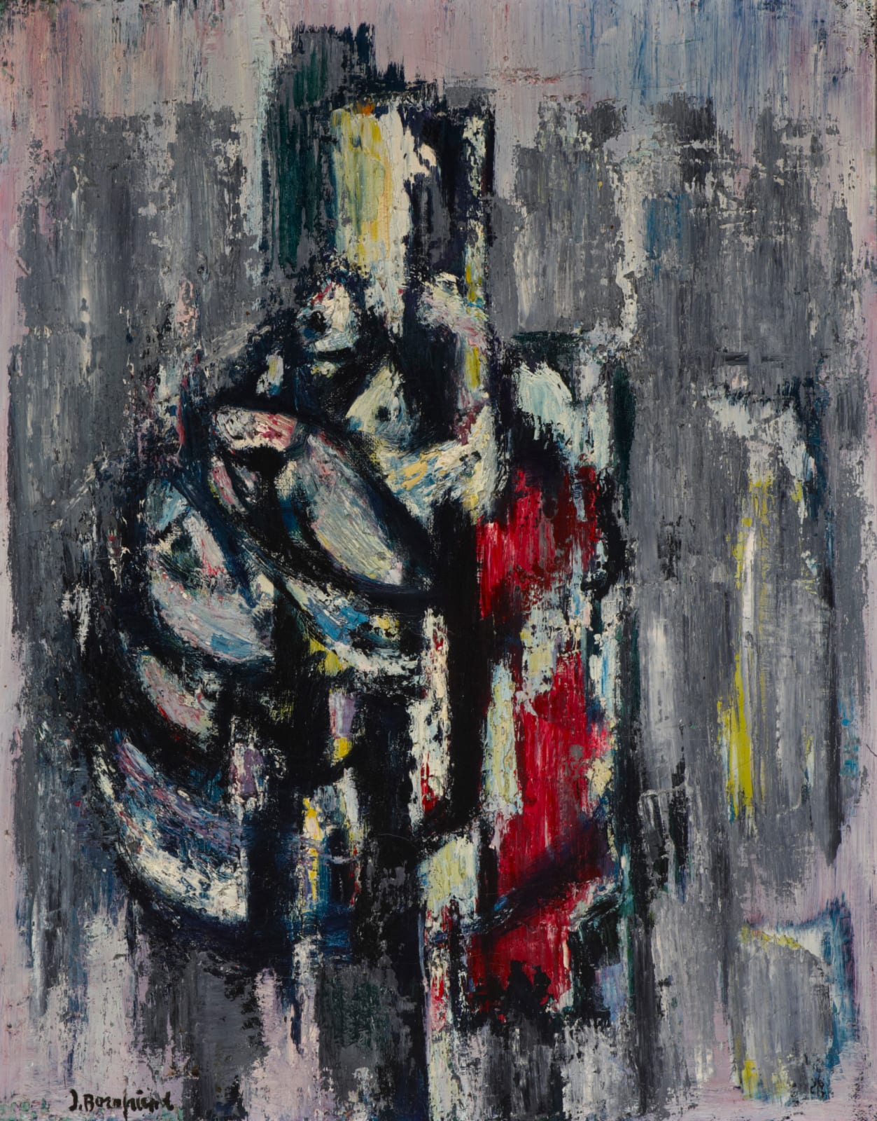 Jacob Bornfriend, Blue Grey Fishes, c. 1950s-60s