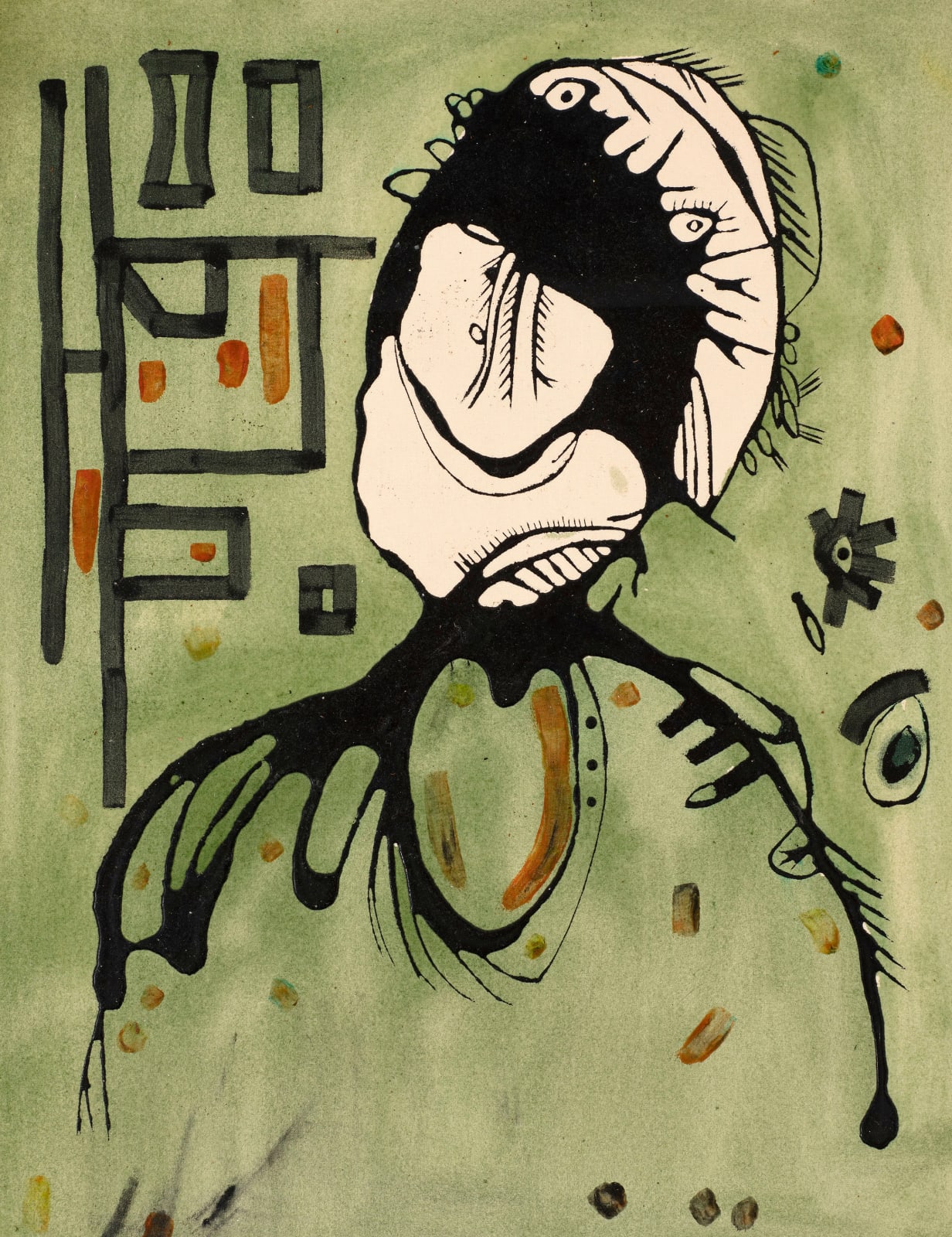 Lancelot Ribeiro, Untitled (Head), 1965