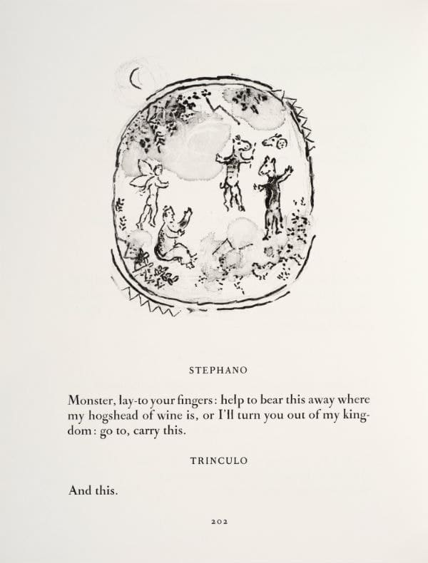 Marc Chagall, Prospero, Ariel, and spirits, 1975