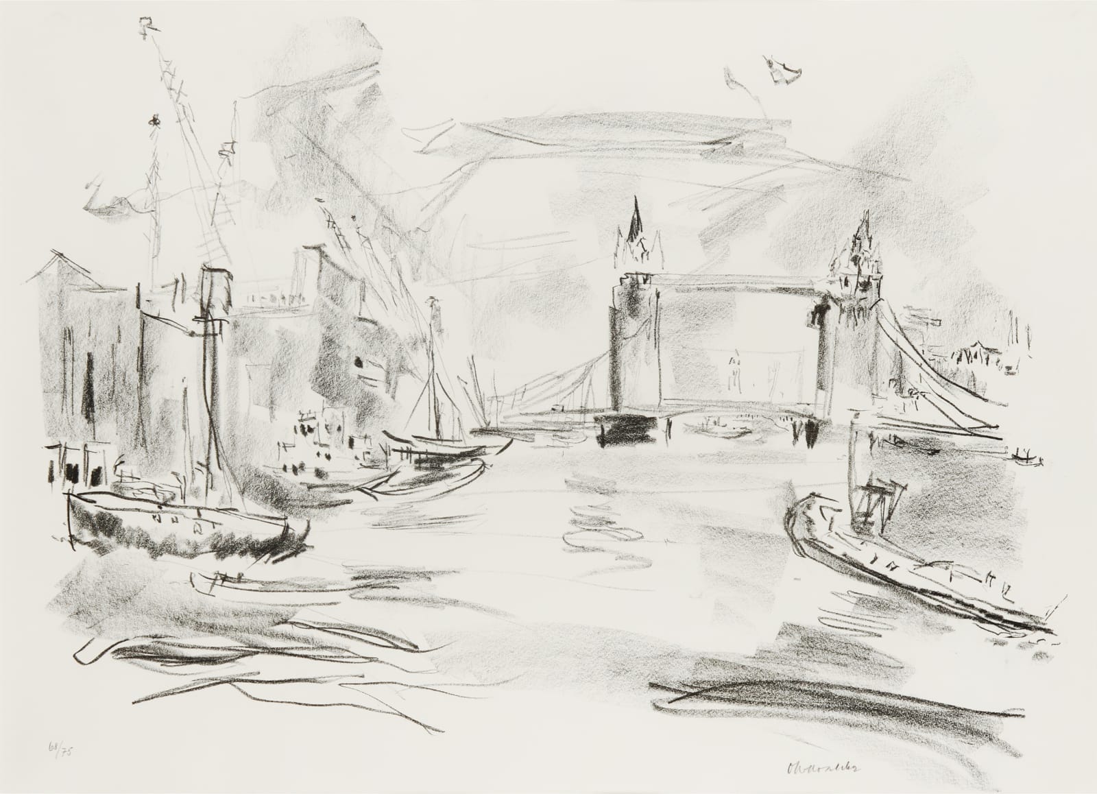 Oskar Kokoschka, Tower Bridge 1, 1967