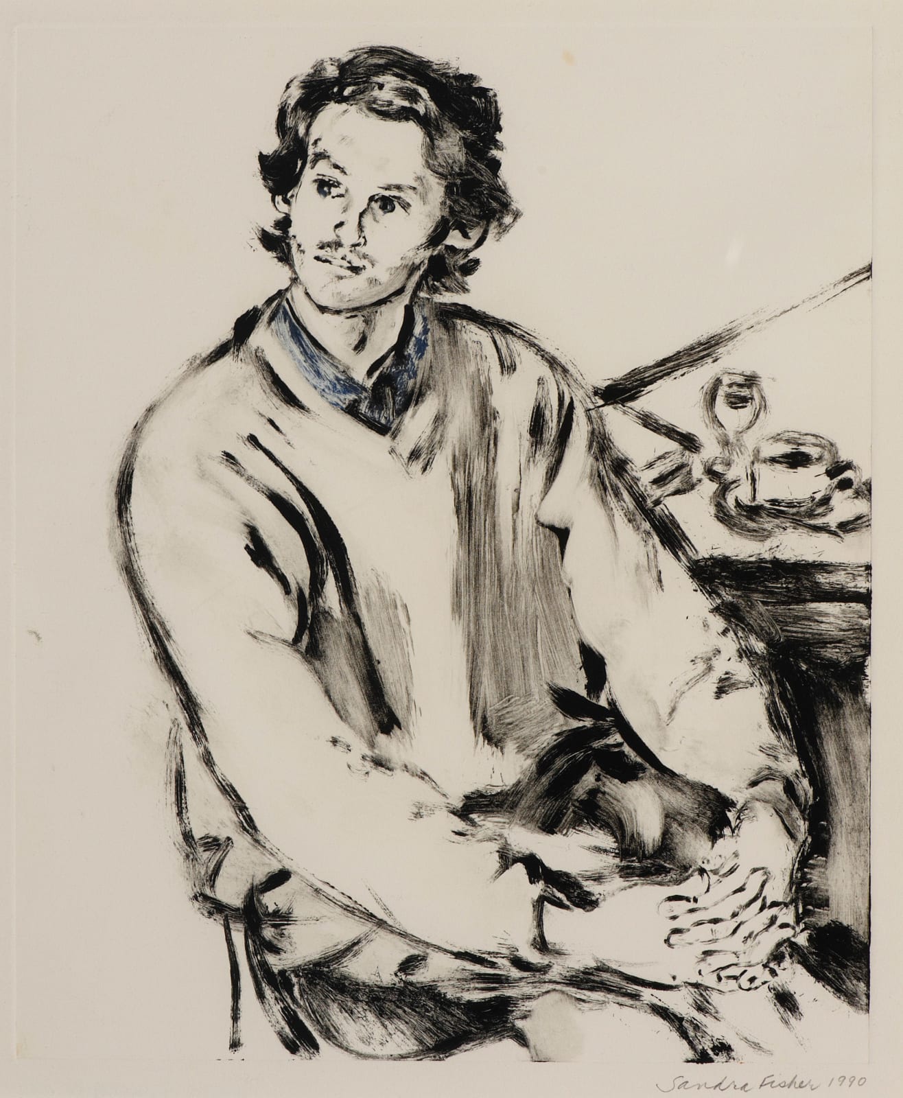 Sandra Fisher, Portrait of Meir Appelfeld, 1990
