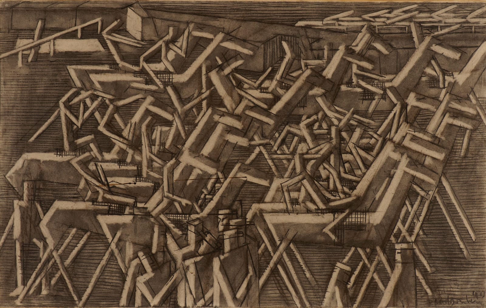 David Bomberg, Racehorses, 1913