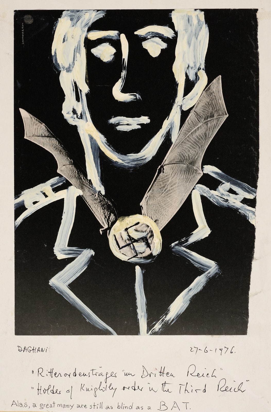 Arnold Daghani, Holder of Knightly Order in the Third Reich, 1976