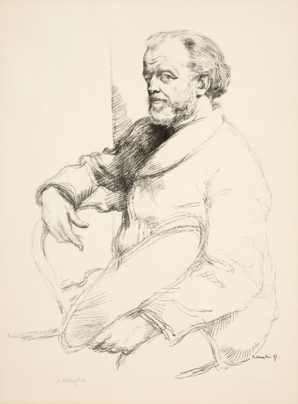 William Rothenstein, Portrait of Henri Fantin-Latour, 1898