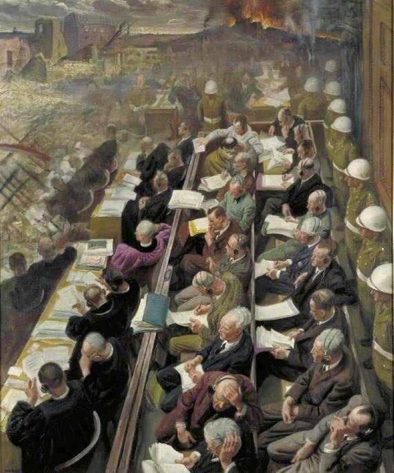 Laura Knight, The Nuremberg Trial (aka The Dock Nuremberg), 1946