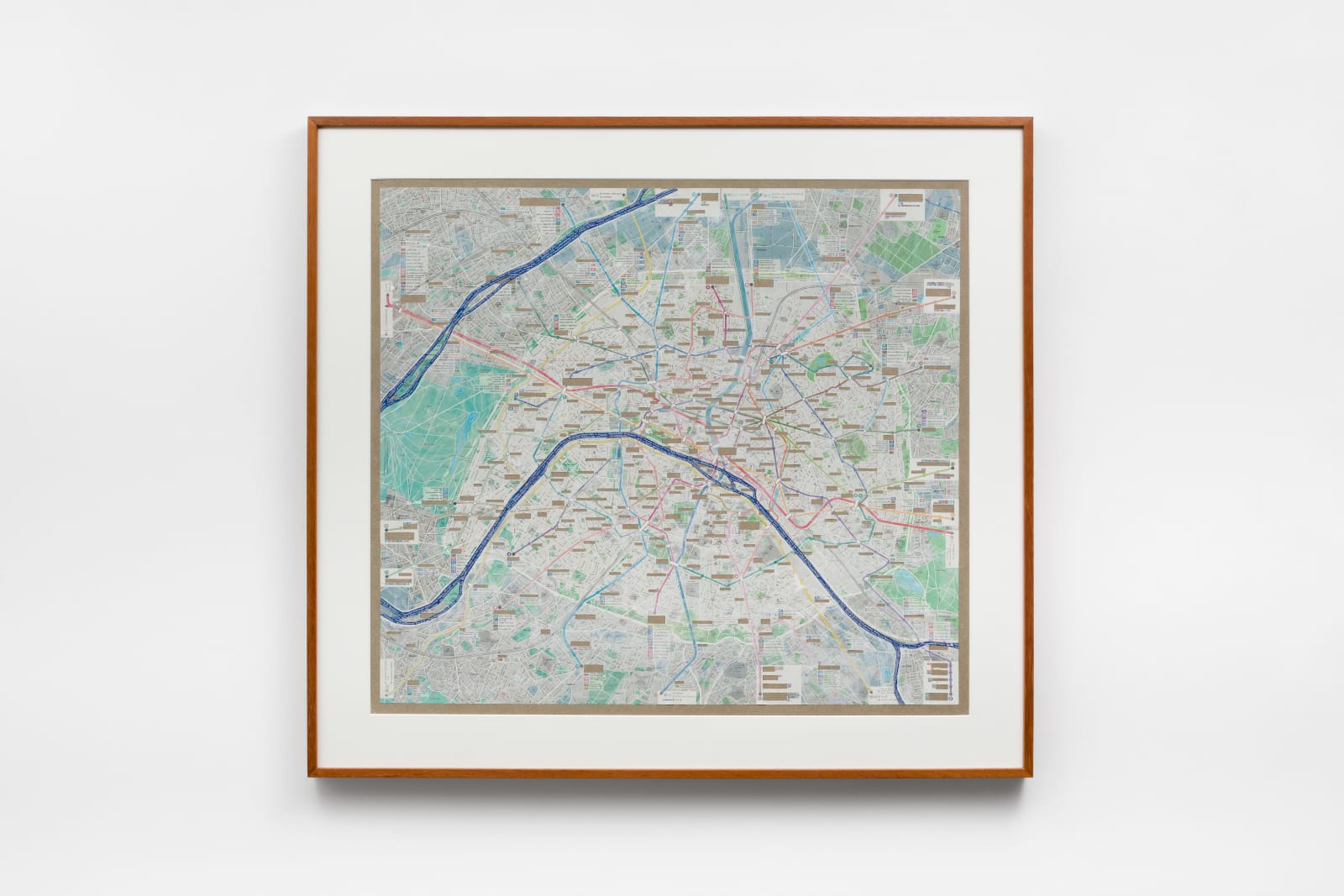 Jorge Macchi, Plan du metro de Paris, 1994