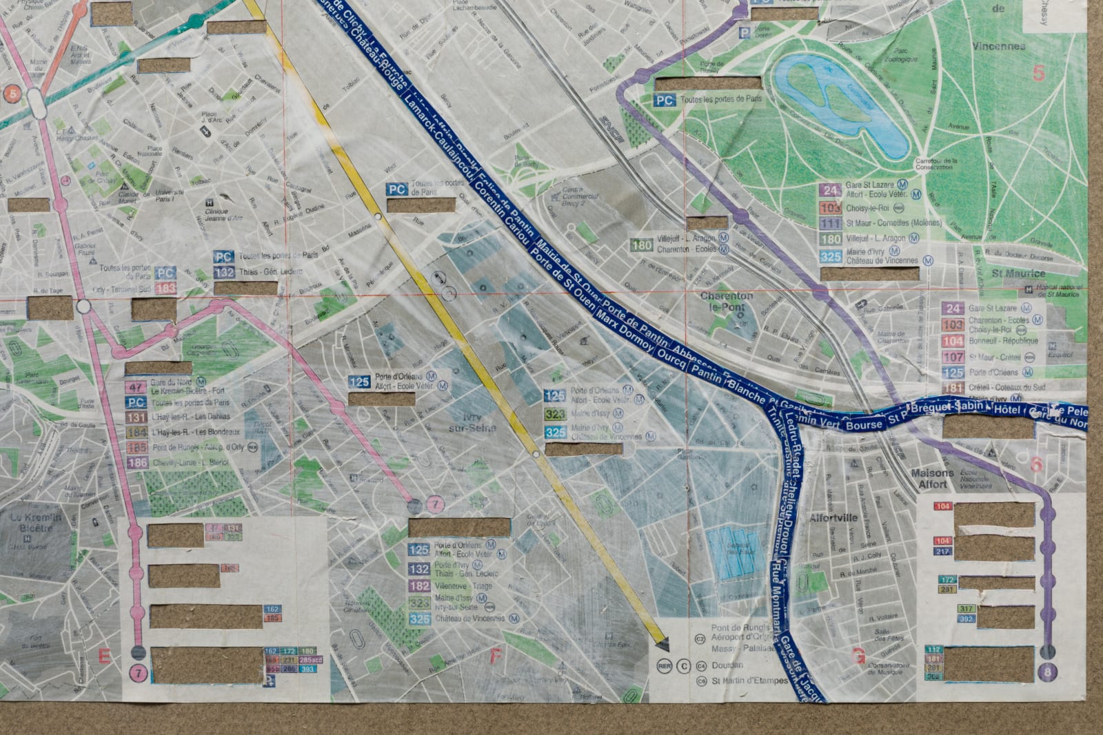 Jorge Macchi, Plan du metro de Paris, 1994