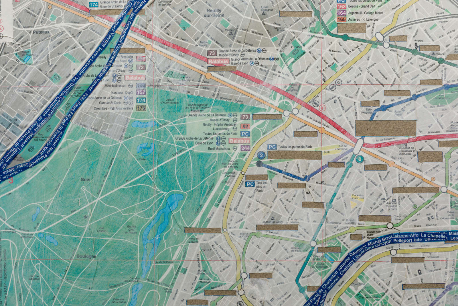 Jorge Macchi, Plan du metro de Paris, 1994