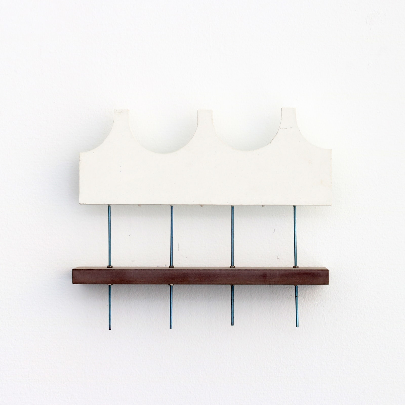 Simon Anund, Threaded Rods and White Concrete #3, 2019