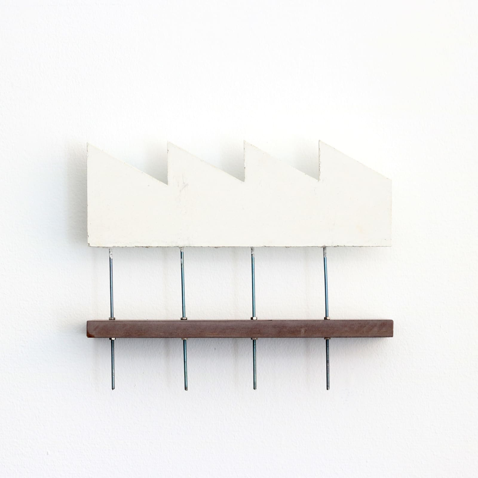 Simon Anund, Threaded Rods and White Concrete #2, 2019