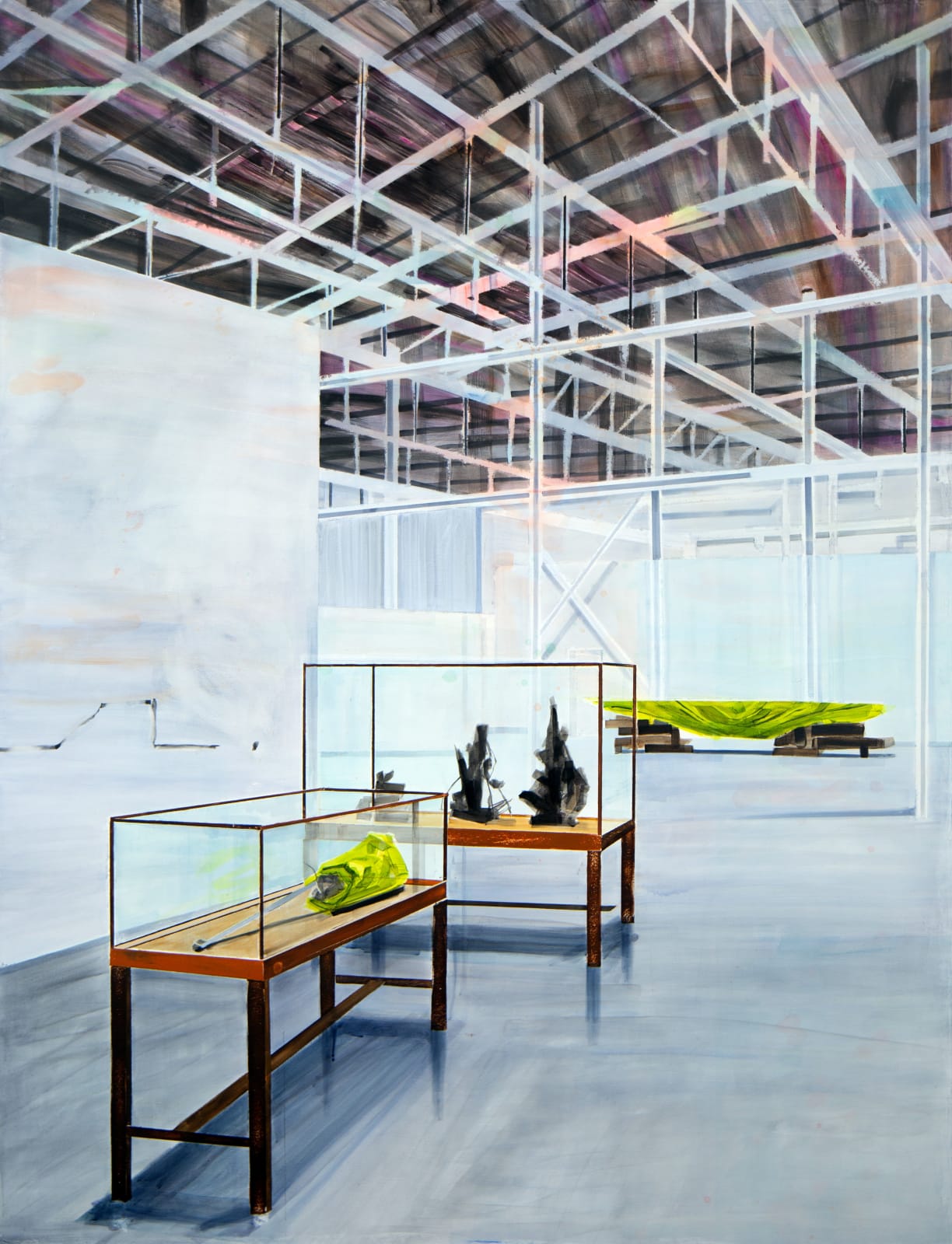 Elizabeth Thun, Grönt föremål i monter, 2023