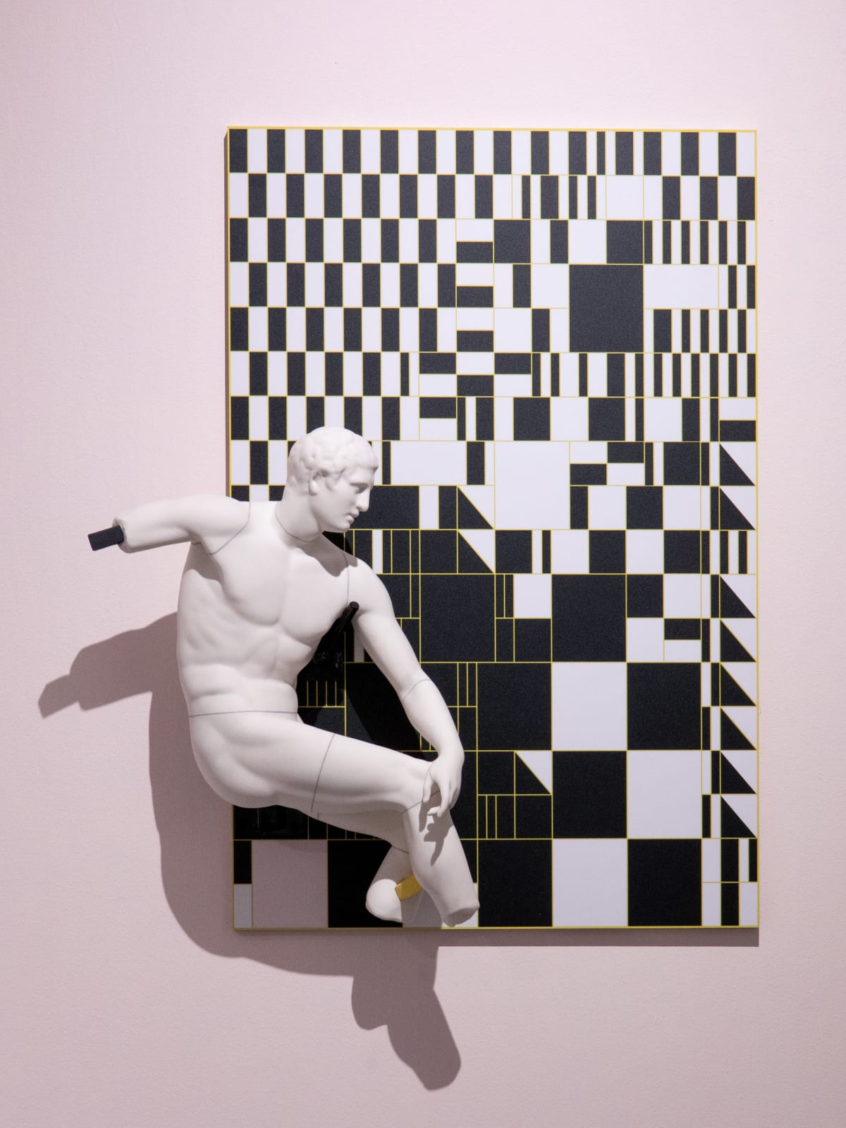 John Rainey, Sliced Discobolus with Disobedient Tiling, 2022