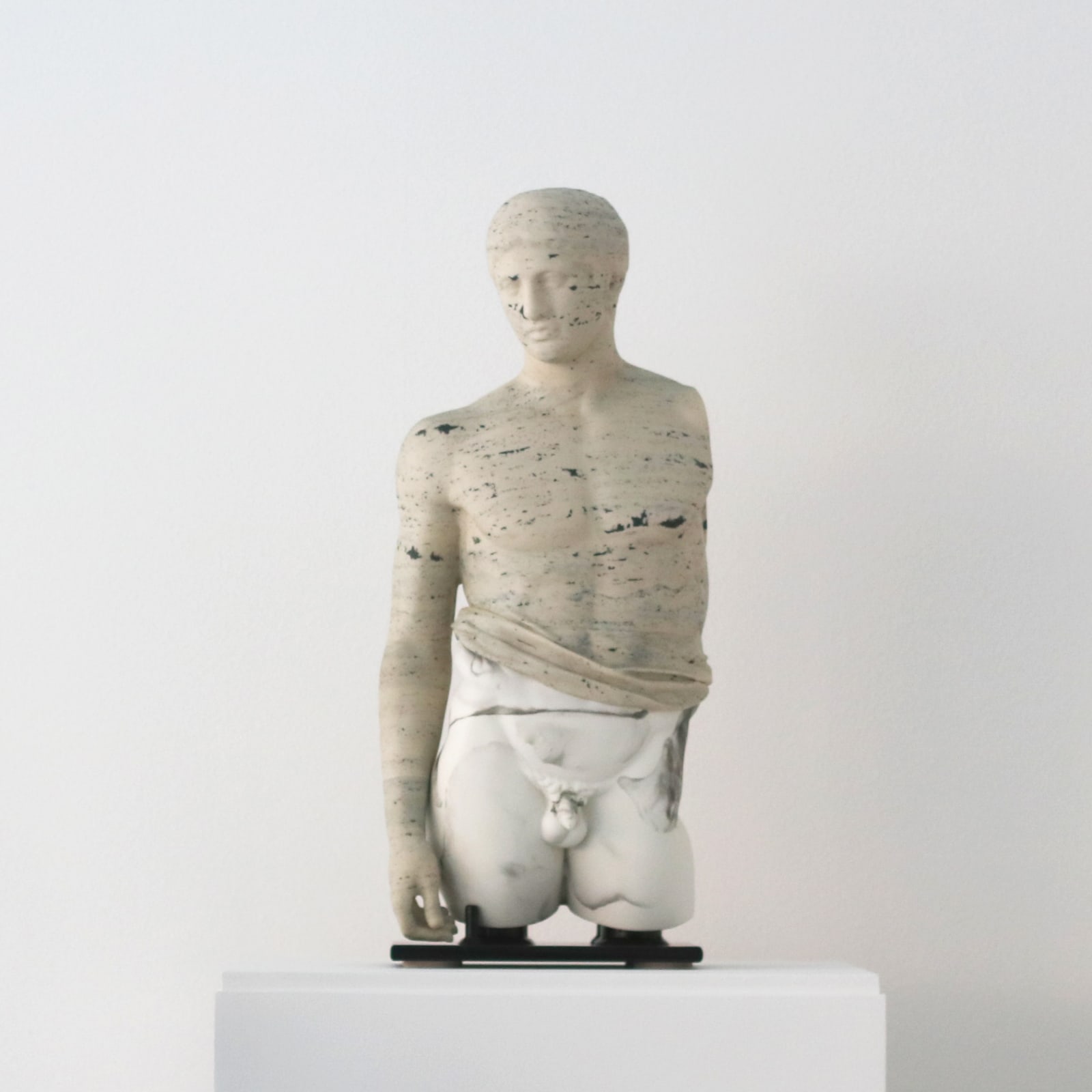 John Rainey, Pushed Up (Travertine), 2021