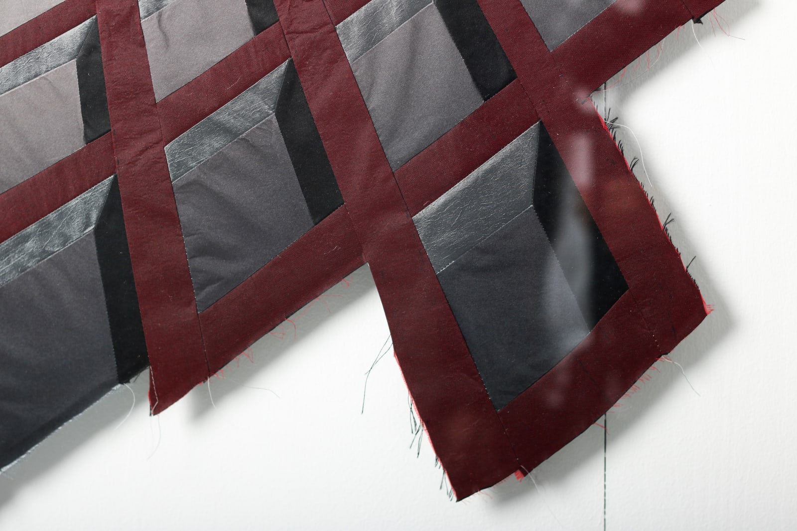 Inger Bergström, Perspective of Glossy Fabrics, Tinted Black II, 2021