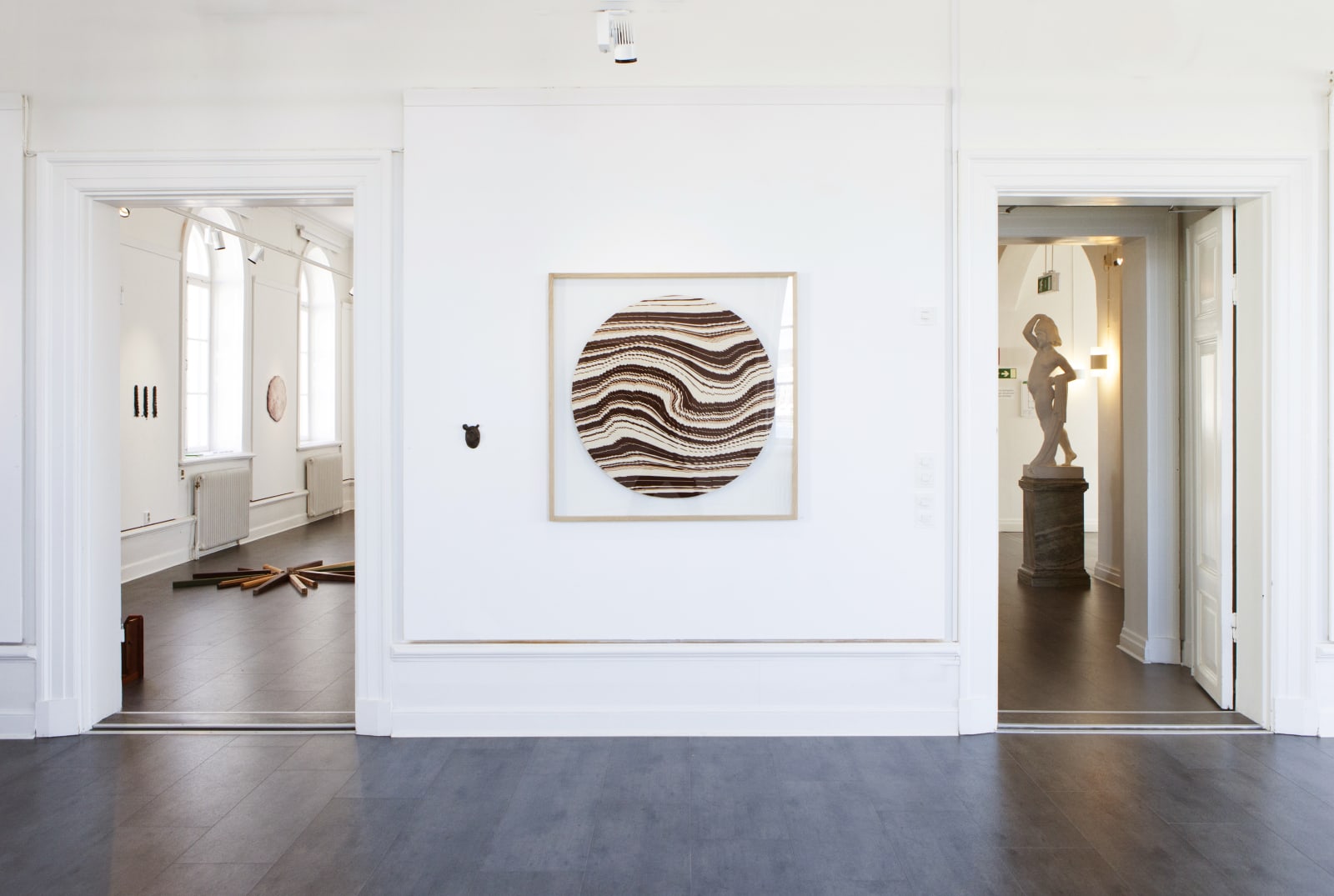 Inger Bergström, Aspect of a Striped Fabric, Brown and Beige II, 2020