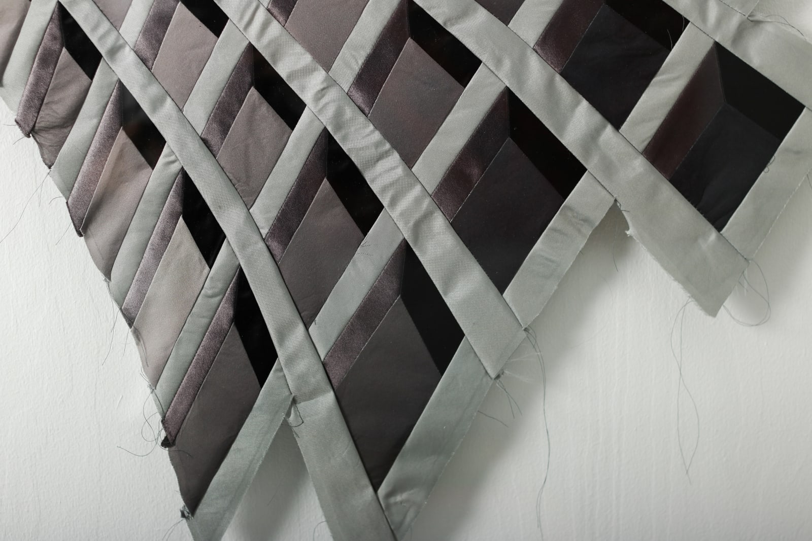 Inger Bergström, Perspective of Glossy Fabrics, Tinted Black I, 2021