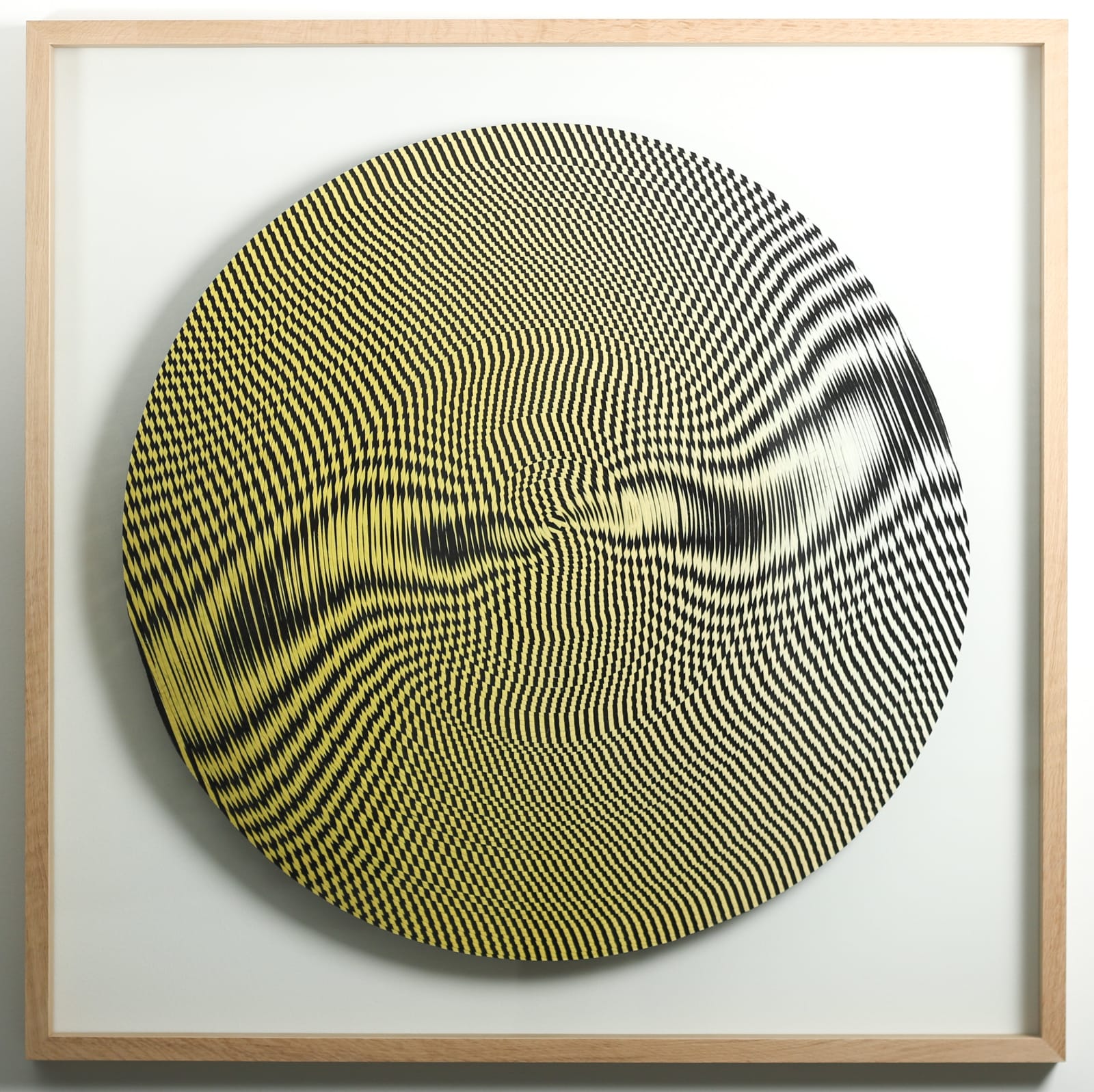 Inger Bergström, Aspect of a Striped Fabric, Tinted Yellow, 2021