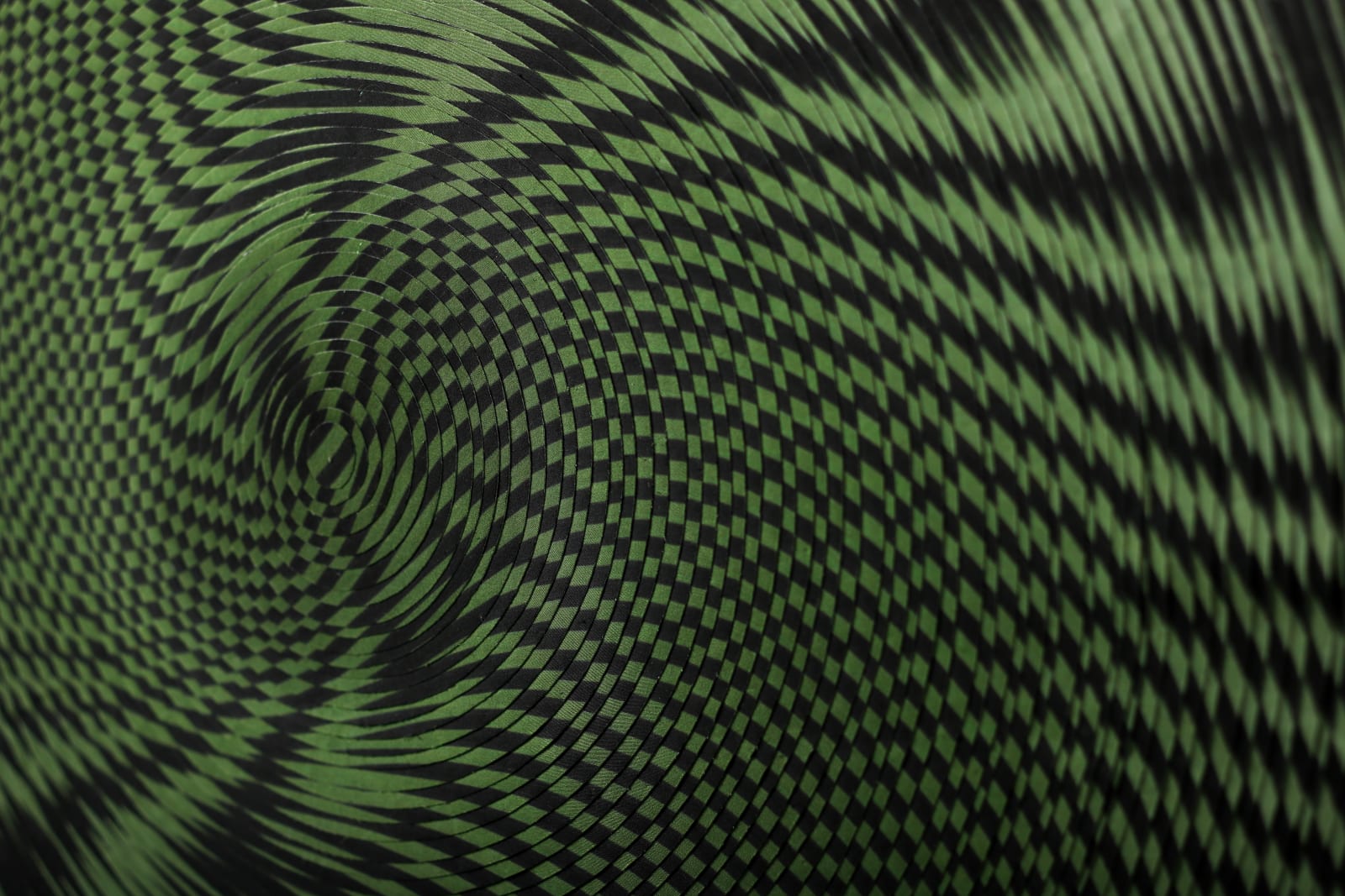 Inger Bergström, Aspect of a Striped Fabric, Tinted Green, 2021