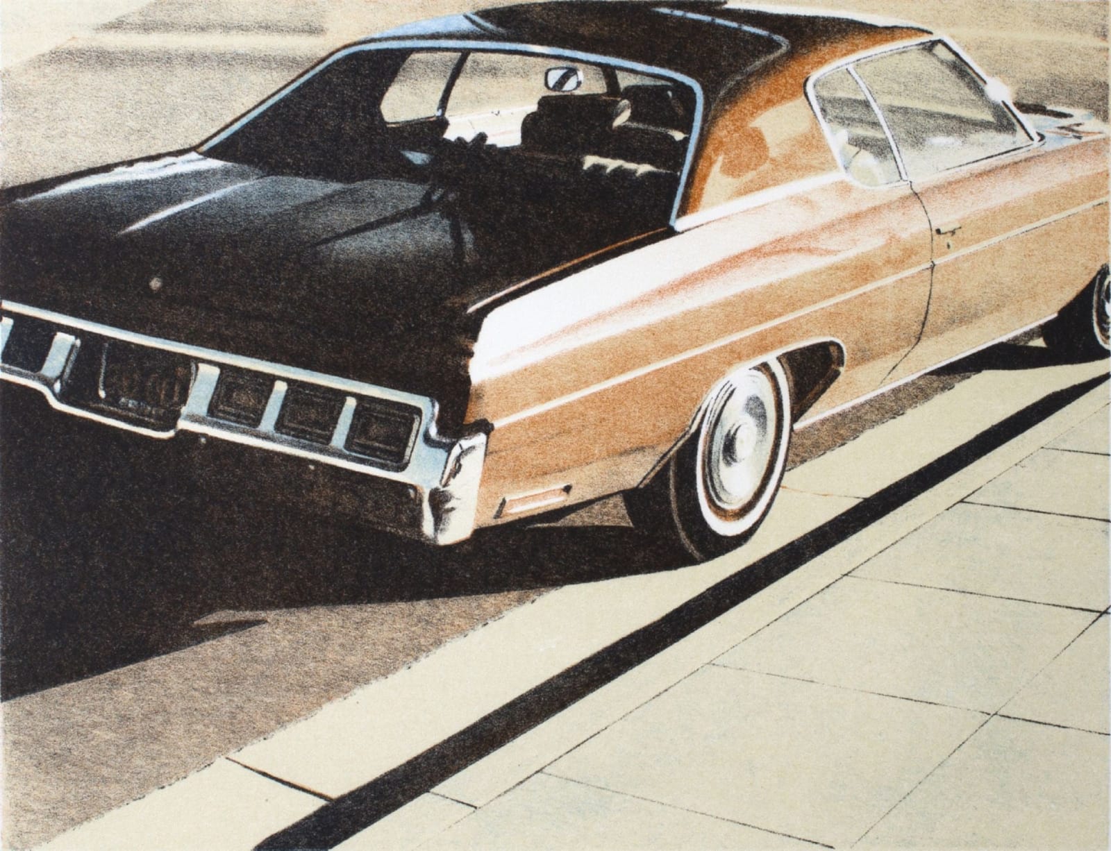 Robert Bechtle, Four Chevies, 1973