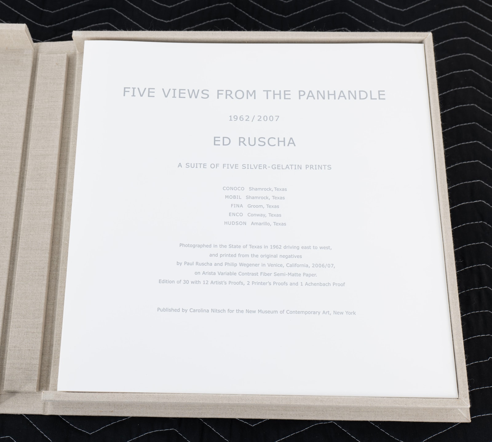 Ed Ruscha, Five Views From the Panhandle, 1962/2007