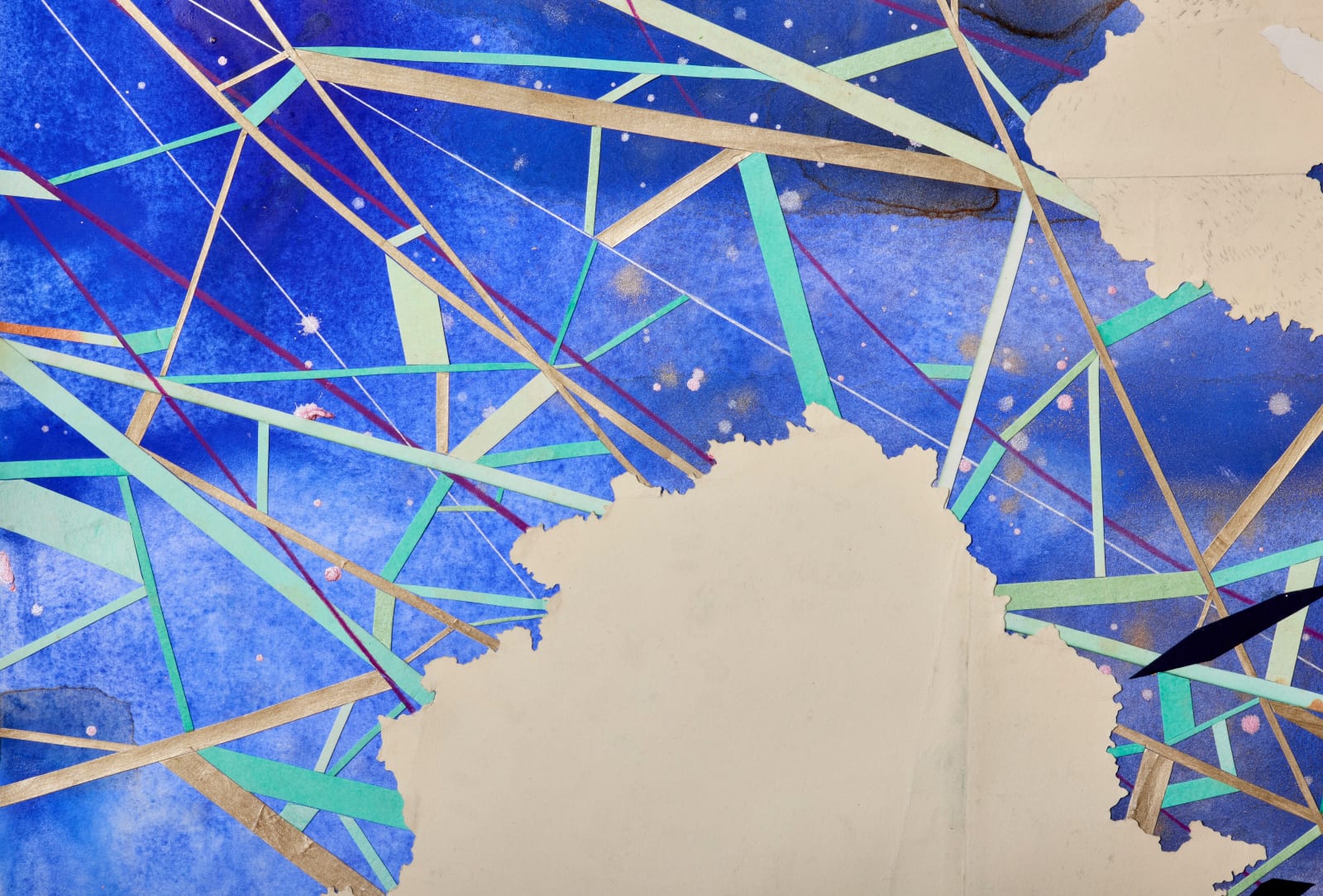 Val Britton, In the Dreaming Cobalt Blue of the Bright Night, 2025