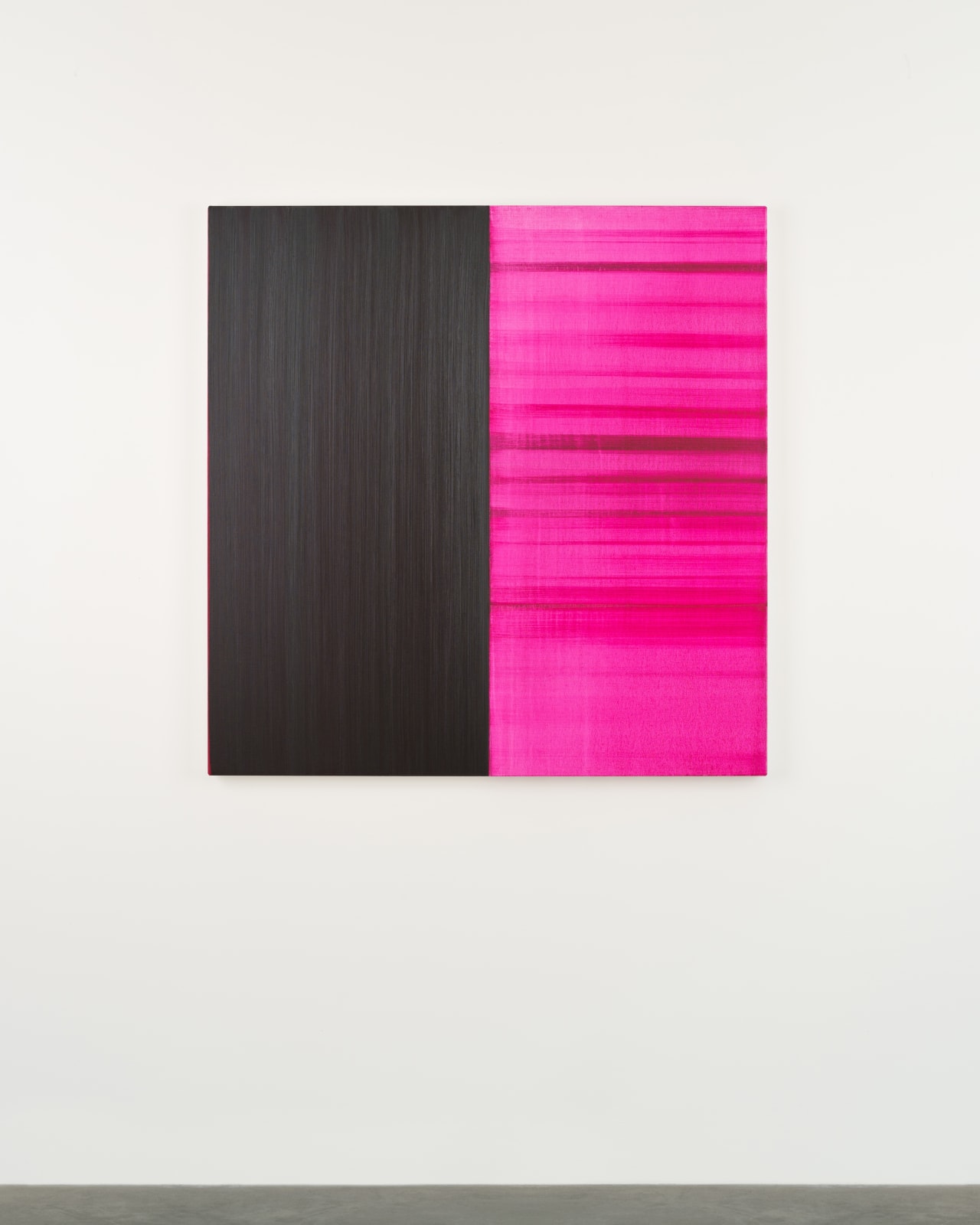 Callum Innes, Untitled Lamp Black / Magenta, 2024