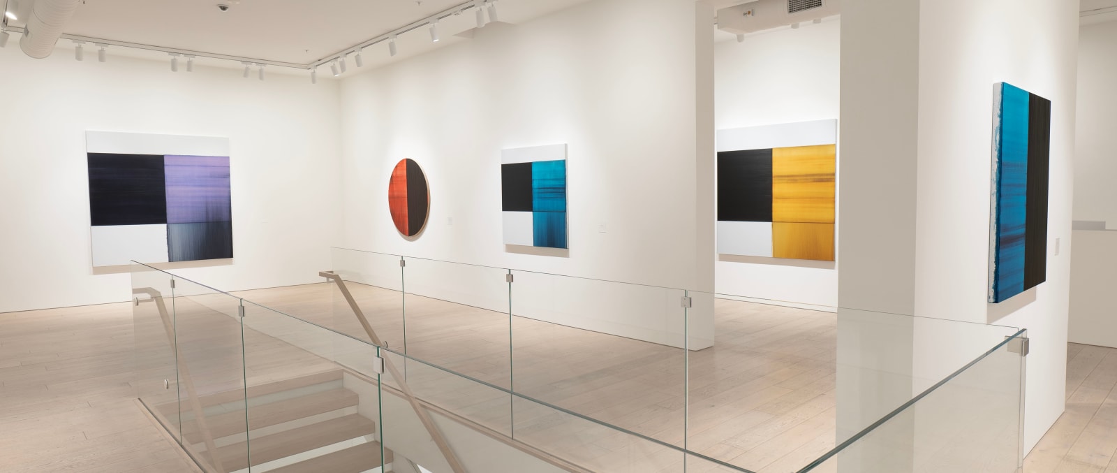 Callum Innes, Exposed Painting Bluish Violet Red Oxide, 2019