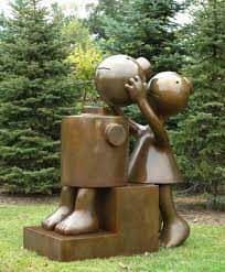 Tom Otterness, Cone Fixing Cylinder, 2014