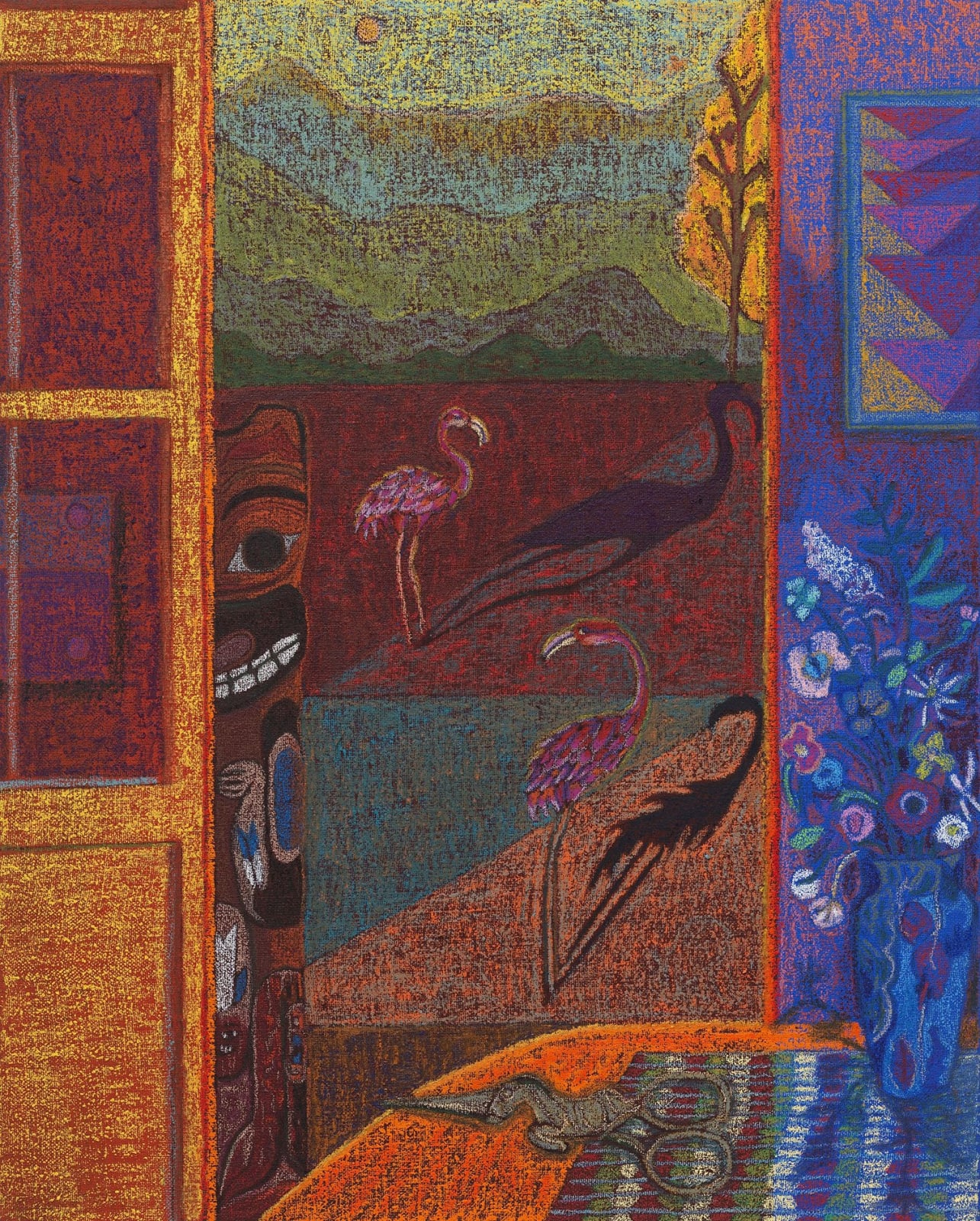 JJ Manford, Eclectic Lawn Scene, 2019