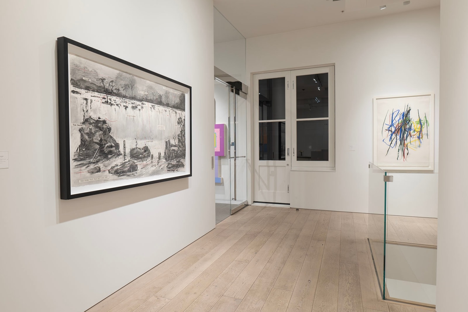 William Kentridge, Drawing for The Head & The Load (Landscape with Waterfall), 2018